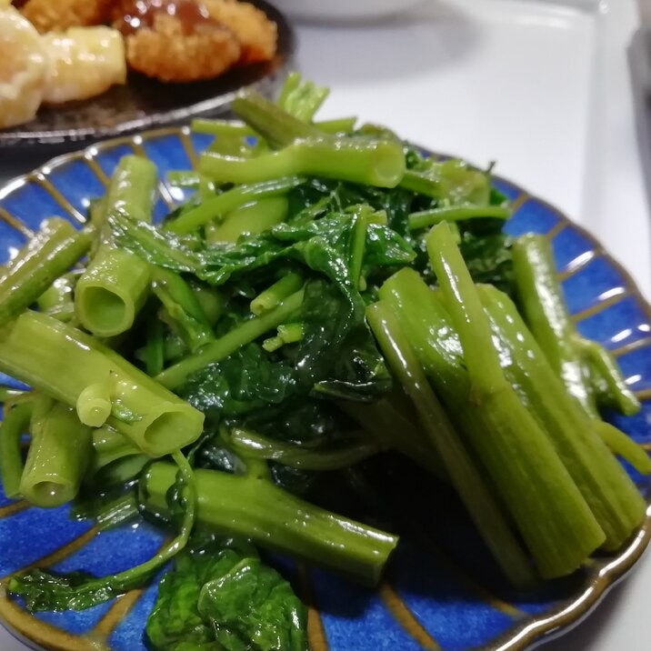 空芯菜のにんにくナンプラーいため